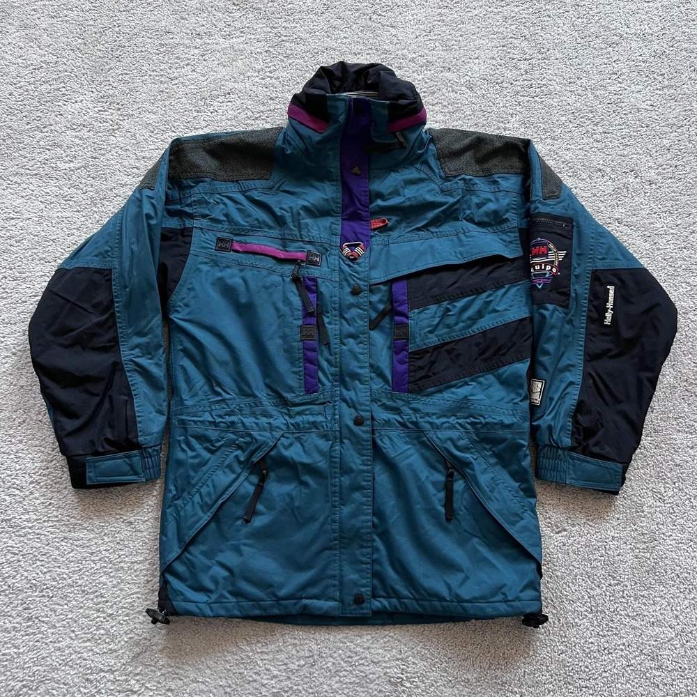 Vintage Helly Hansen Helly Equipe 3M Thinsulate Tech Ski Jacket Mens M Blue